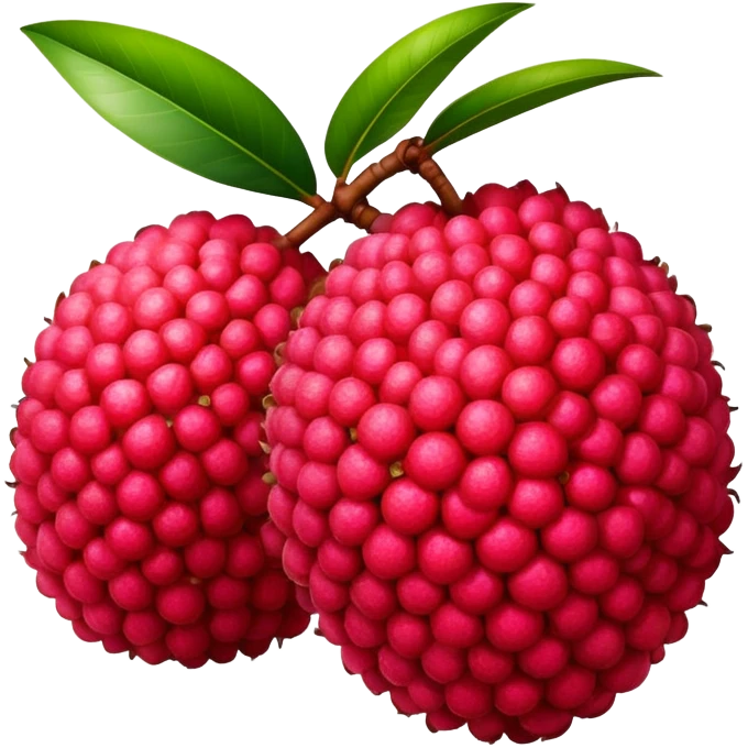 Hawaiian lychee fruit emoji