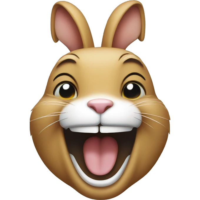 Rabbit Laughing emoji