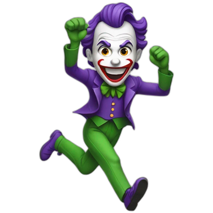 Running joker emoji