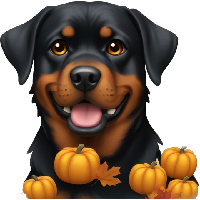 Thanksgiving Rottweiler  emoji