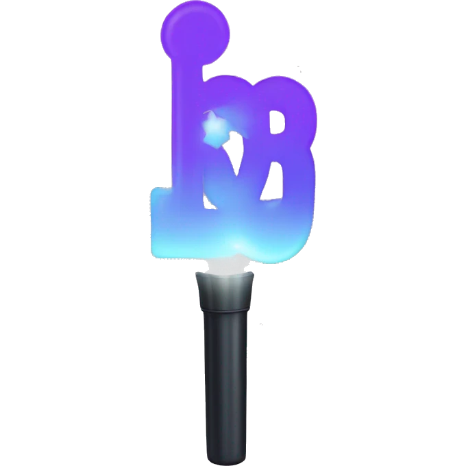 Korean K-pop group BTS lightstick emoji
