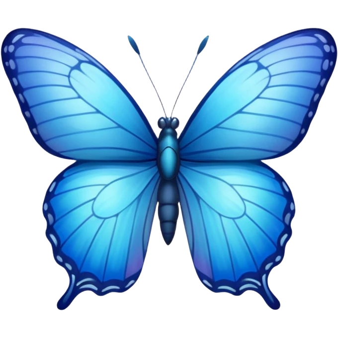 blue butterfly small emoji