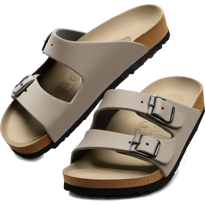Birkenstock Boston taupe open back clog slide mule emoji