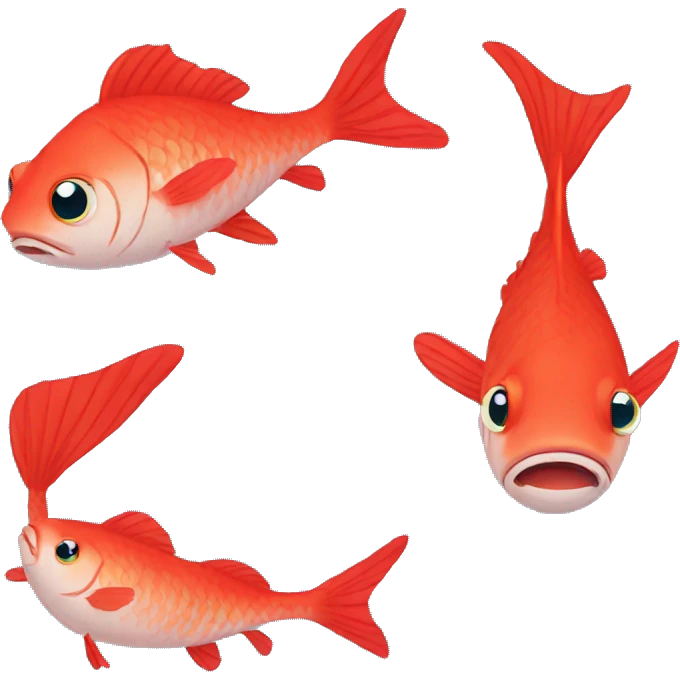 sad red fish emoji