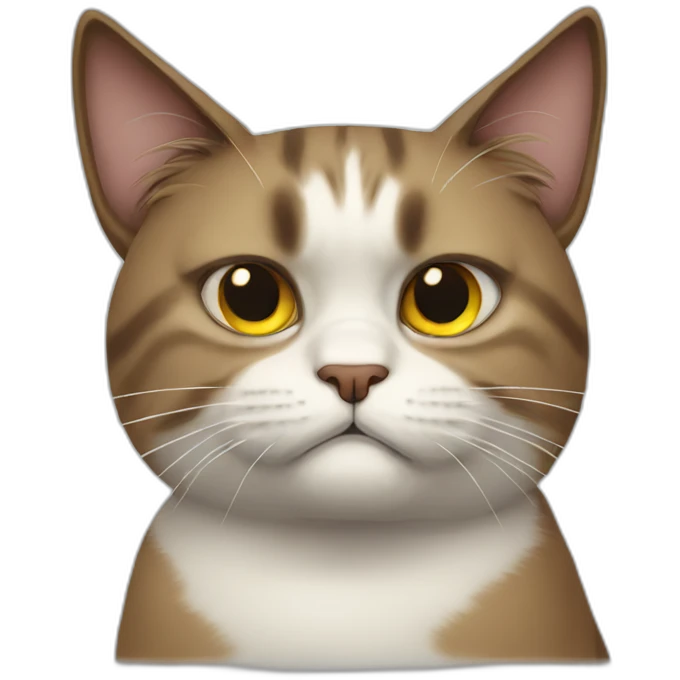 Pissed off cat emoji