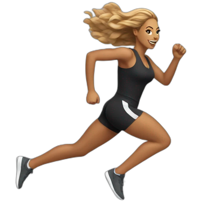 beyonce running emoji