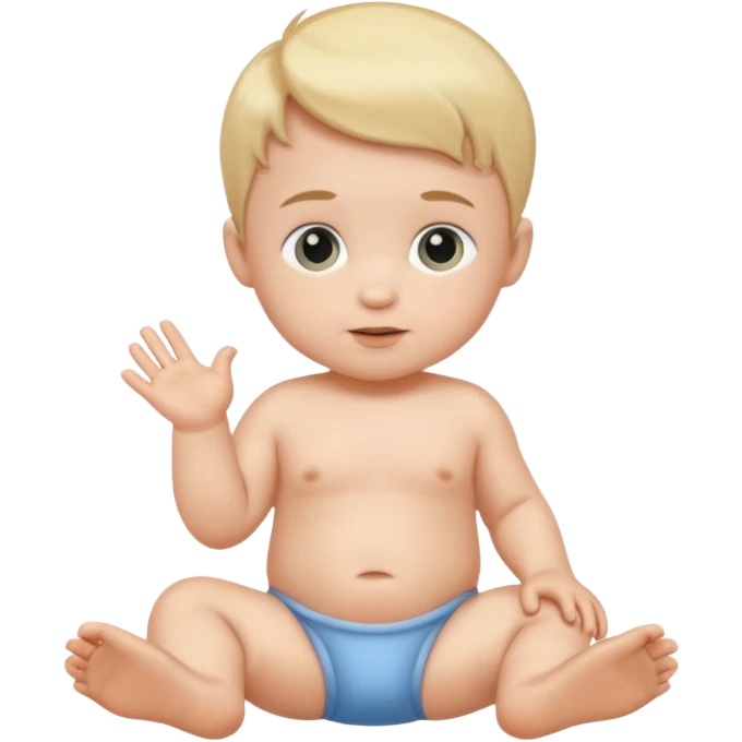 Baby boy, full figure emoji