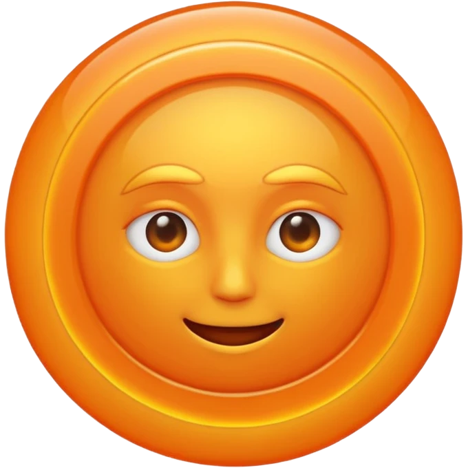 sun in 2d  a glowing circle emoji