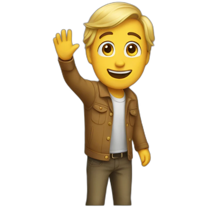 kevin waving emoji