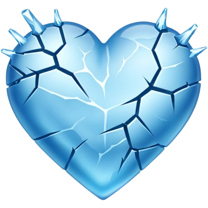 icey cold heart emoji