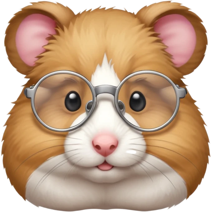 Hamster with glasses emoji