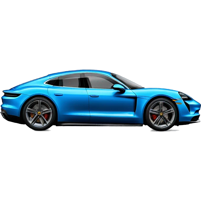 porsche taycan in blue emoji