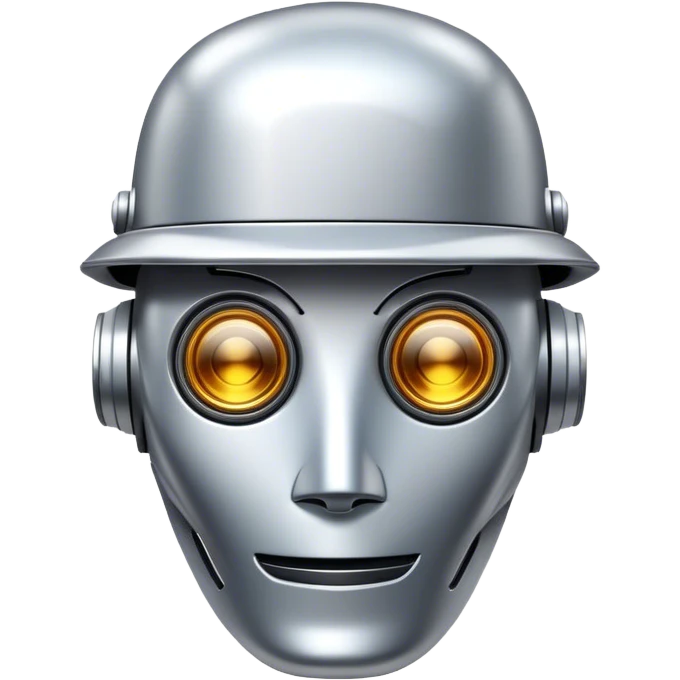 robot with hat
 emoji