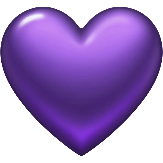 dark purple metallic heart emoji