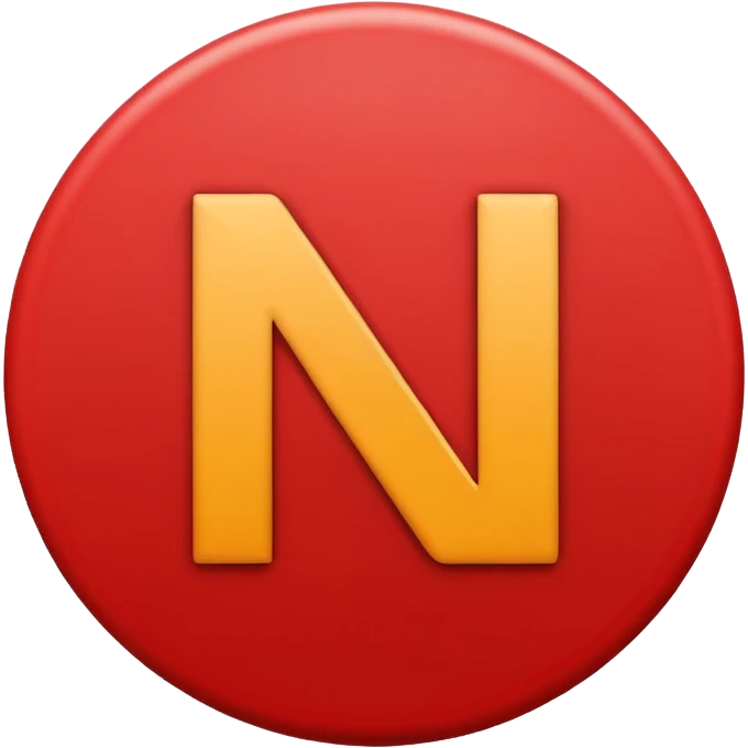 Ⓜ️ exactly like this only letter N but in red circle  emoji