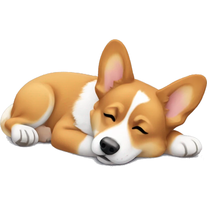 Corgi laying down emoji