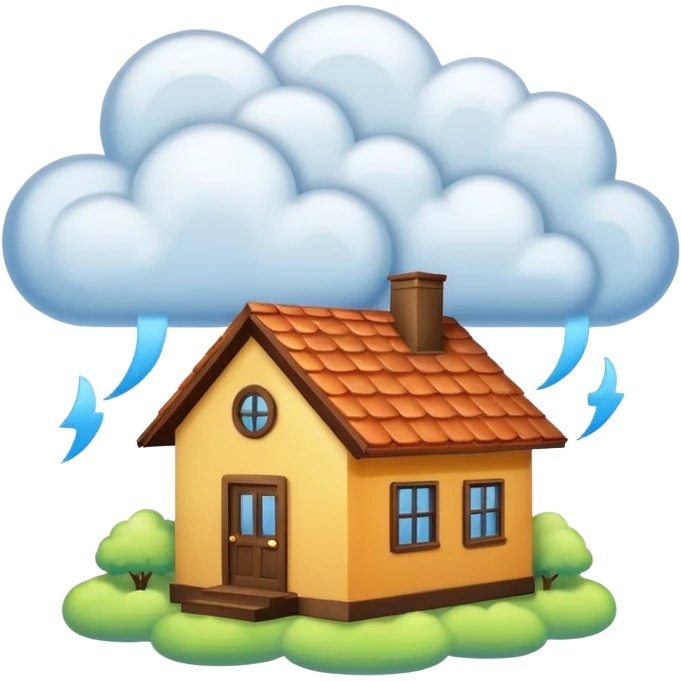 house made of clouds emoji