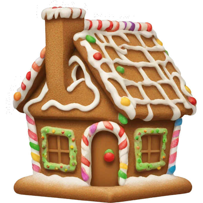 Gingerbread house emoji