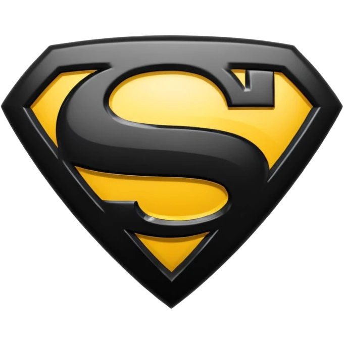 Superman Symbol batman v superman black emoji