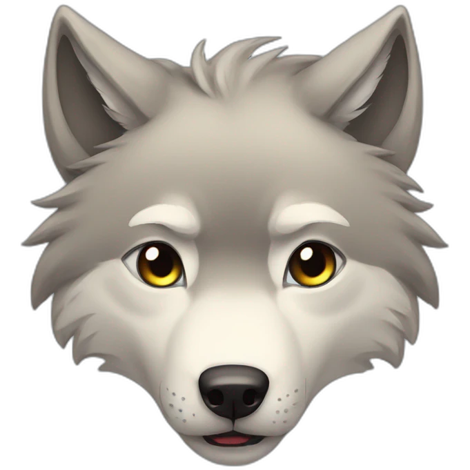 Wolf-cute-anime-cry emoji