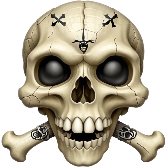 alligator skull crossbones emoji