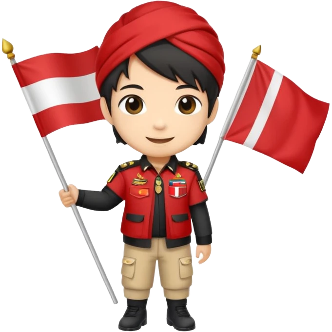 chibi 2d kemerdekaan emoji