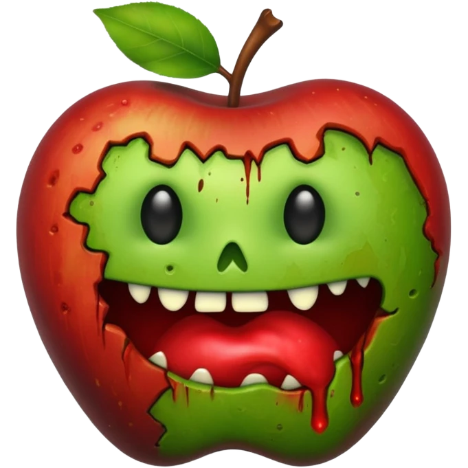 A rotten Rotten emoji