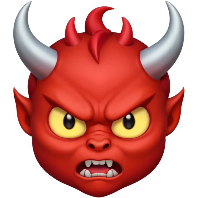 angry baby devil face emoji