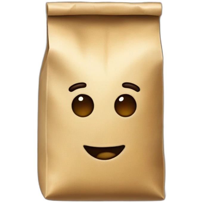 Bolsa de café en grano tostado  emoji
