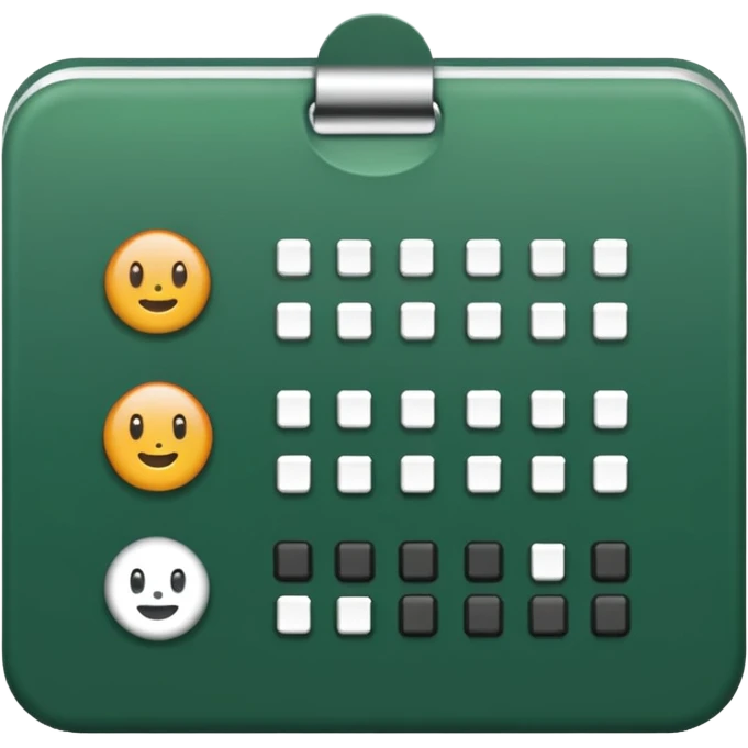 forest green habit tracker emoji