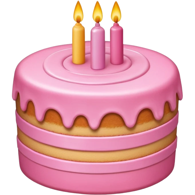 make a pink cake emoji