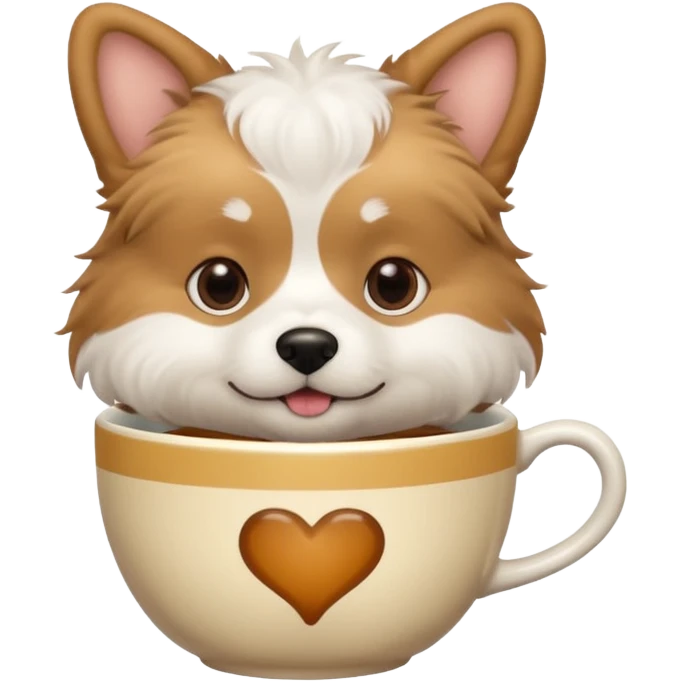 Dog drinking tea  emoji