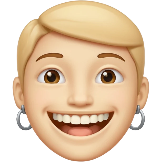 Smile with braces emoji