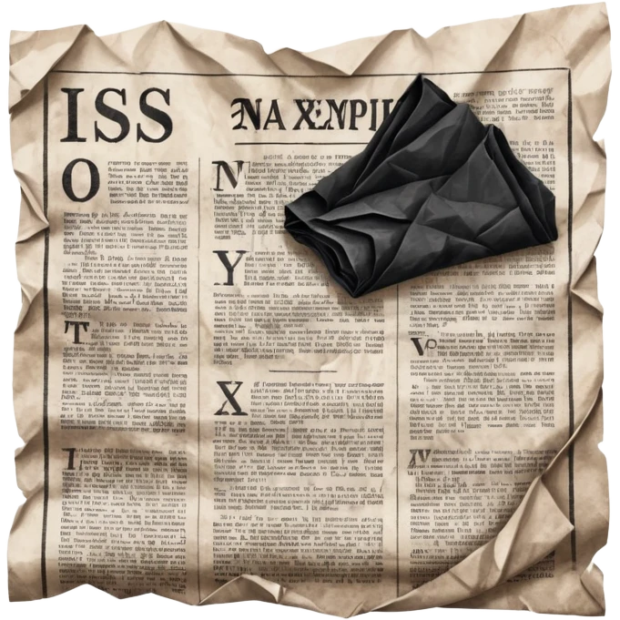 black newspaper emoji