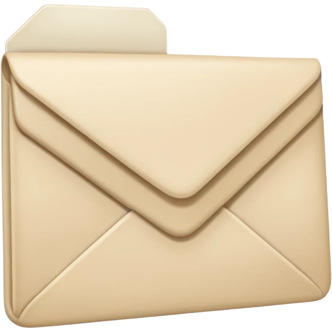 Letter color pale beige creamy emoji