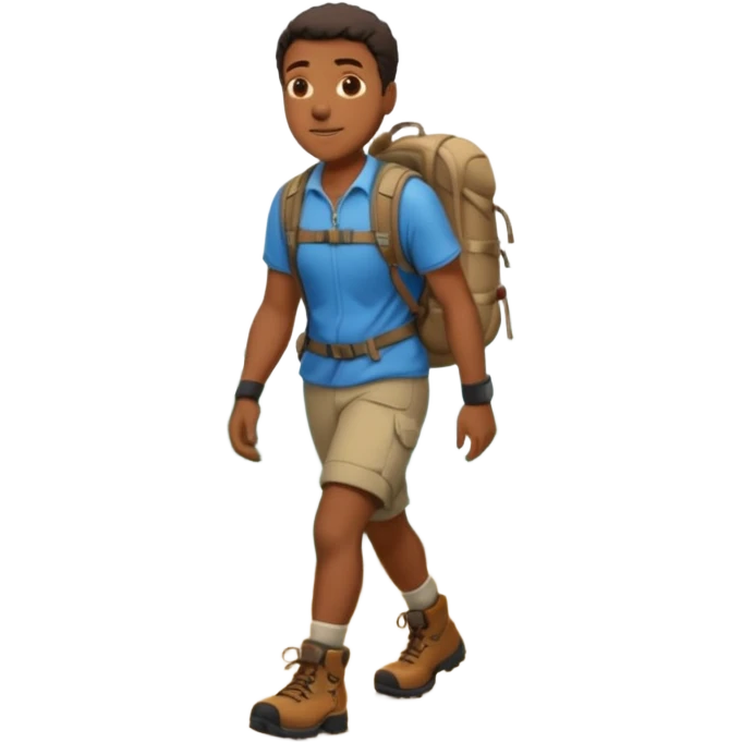 Forest Path Walker black man emoji