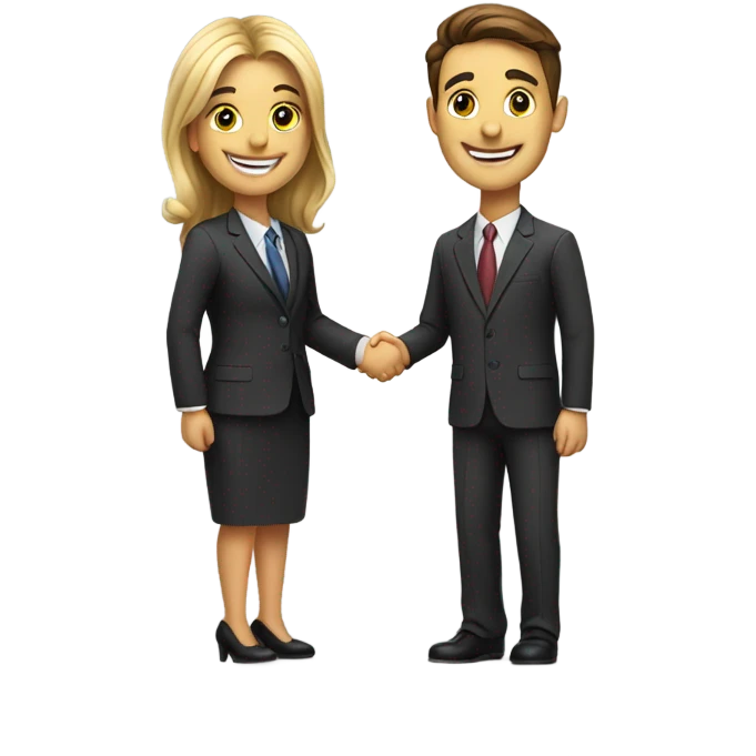 client customer shaking hands emoji