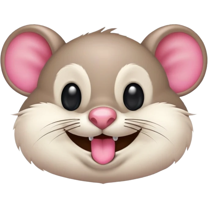 Crea una imagen de un ratón 🐭como ese riéndose como aquí 🤣 donde aparezcan las lágrimas de risa. emoji