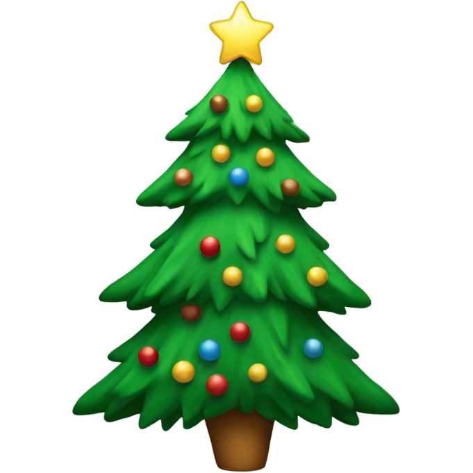 A christmas tree emoji