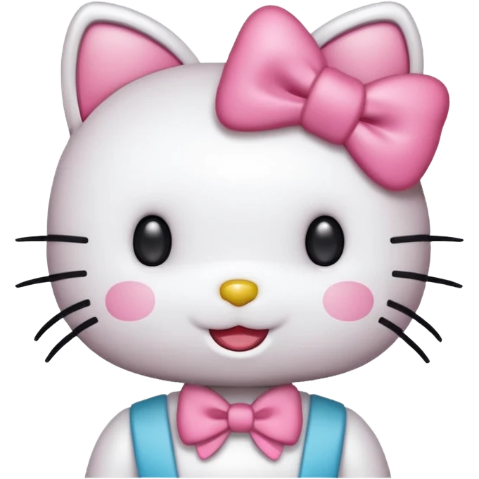 hello kitty cheering emoji