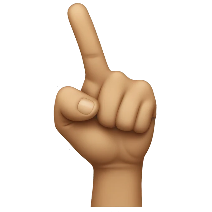 pointing finger emoji
