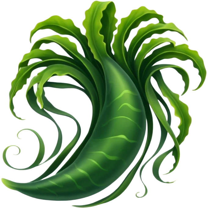 Seaweed in sea emoji