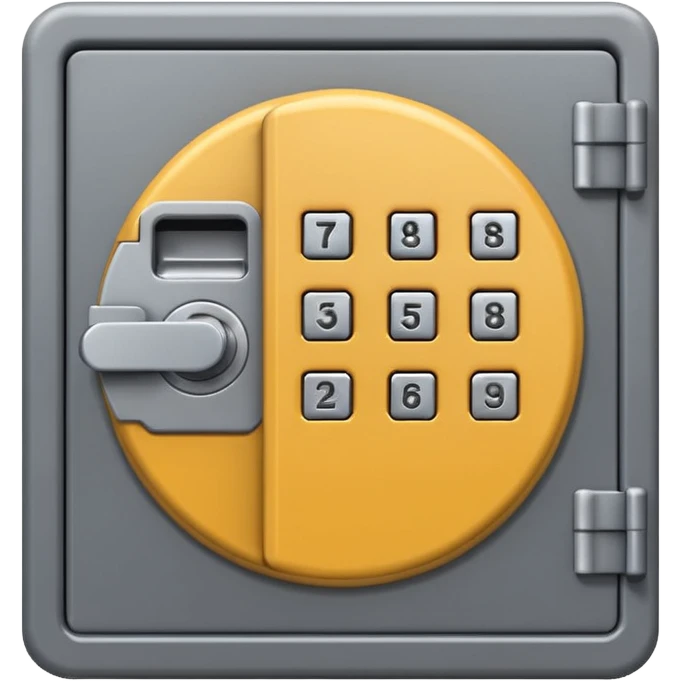 Keypad Safe locker emoji
