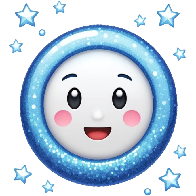 glitter white market emoji