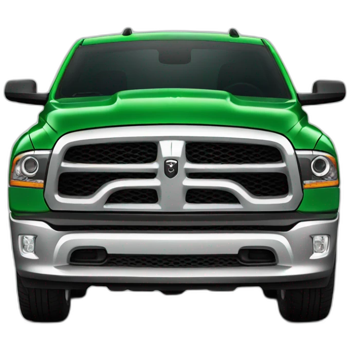 Green dodge ram emoji