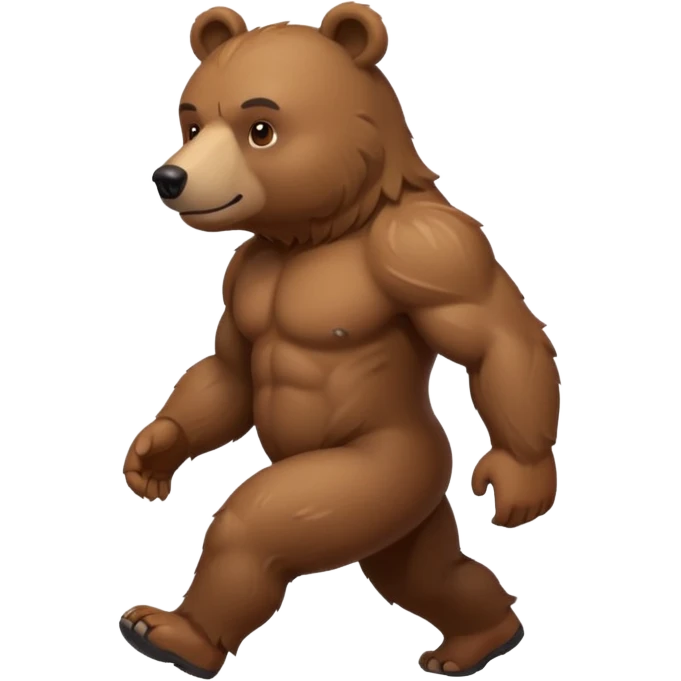 bear walking emoji