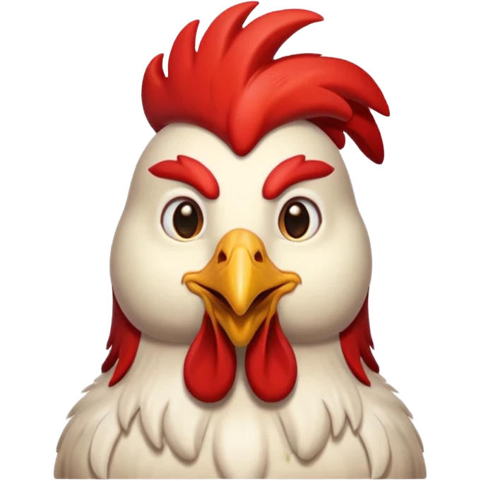 Un gallo con la cabeza de Jesús  emoji