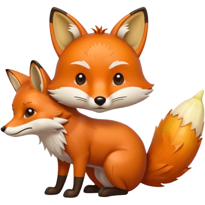 fox pooping corn emoji
