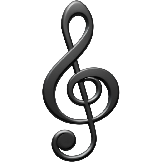 Music clef emoji