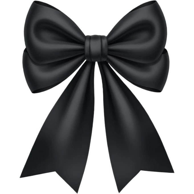 Moño negro emoji